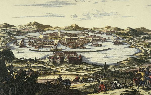 Mexico City , View c.1673 à 
