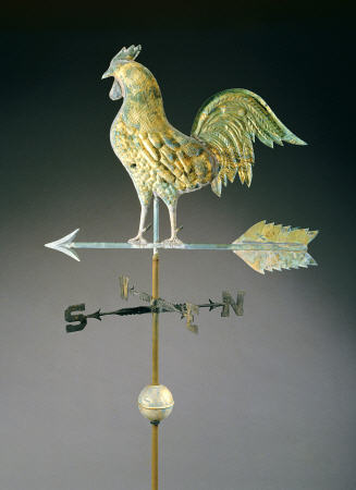 Molded And Gilt Copper Weathervane à 