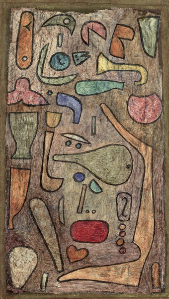 Motley medley, 1939 (no 348) (w/c and oil on canvas on cardboard)  à 