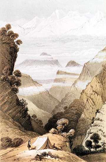 Mt. Kanchenjunga, Sikkim from Hooker''s Journal à 