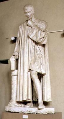 Machiavelli, sculpture by Lorenzo Bartolini (1777-1850) (plaster) à 