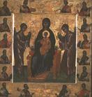 Madonna and Child Enthroned, icon, Veneto-Cretan, 15th century (tempera on panel)