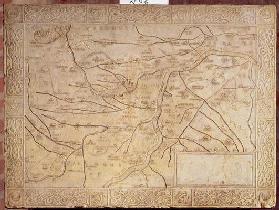 Map of the Mantuan territory, carved in low relief (marble)