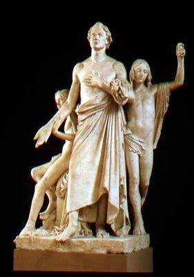 Monument to Leon Battista Alberti, sculpture by Lorenzo Bartolini (1777-1850) (plaster) à 