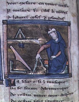 Ms 2200 f.58v Geometry from a collection of scientific, philosophical and poetic writings, French, 1 à 