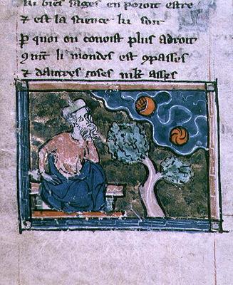Ms 2200 f.59v Astronomy, from a collection of scientific, philosophical and poetic writings, French, à 