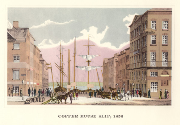 New York, Coffee House Slip , Litho. à 