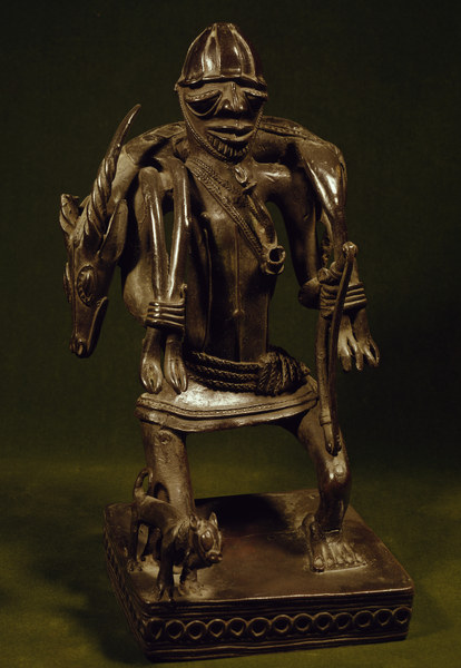 Nigeria, bronze industry, sculpture à 