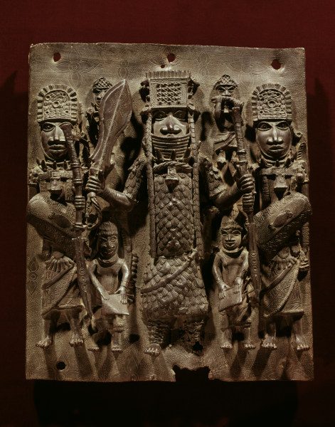 Oba with Attendants / Benin Bronze à 