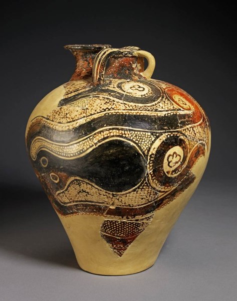 Pottery Jar with Octopus Design, Knossos, Crete, Late Minoan period II, c.1450-1400 BC (painted eart à 