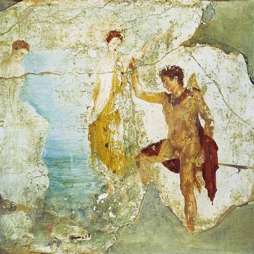 Perseus freeing Andromeda, from the House of the Five Skeletons, Pompeii à 