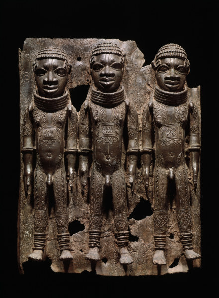 Pagen des Oba, Benin, Nigeria / Relief à 