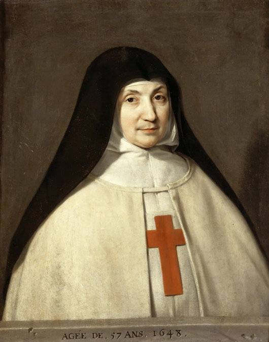 Portrait of Angélique Arnauld (1591-1661), Abbess of the Abbey of Port-Royal à 