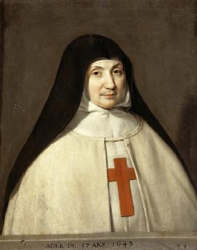 Portrait of Angélique Arnauld (1591-1661), Abbess of the Abbey of Port-Royal