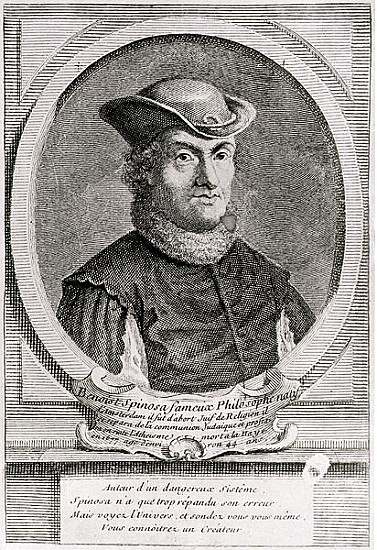 Portrait of Baruch or Benedict Spinoza (1632-77), Dutch philosopher à 
