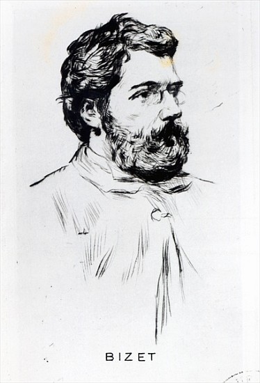 Portrait of Georges Bizet (1838-75) à 