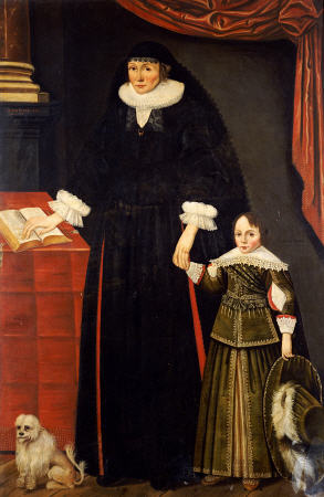 Portrait Of A Lady & A Young Boy, Perhaps Anne Bonham & Her Son, Hugh à 