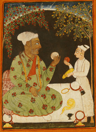 Portrait Of Raja Dhiraj Pal Of Basholi à 