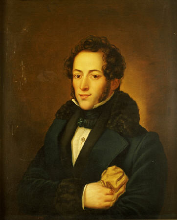 Portrait Of The Poet Aleksandr Sergeevich Pushkin (1799-1837) à 