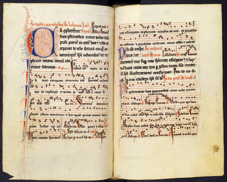 Psalter, Fully Noted, With Hymnal For The Temporal And Sanctoral, Hours Of The Virgin, With Extra Pr à 