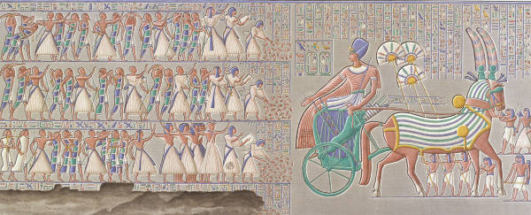 Ramses III / Char / Gravure Phelippeaux à 