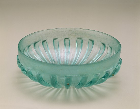 Ribbed moulded bowl, Roman, 1st century BC - 1st century AD à 