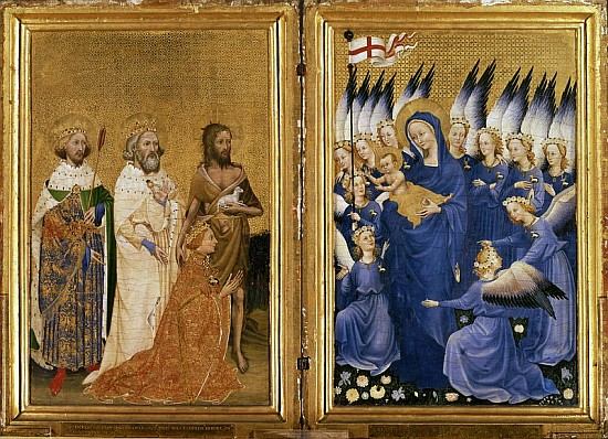 Richard II Presented to the Virgin and Child his Patron Saint John the Baptist and Saints Edward and à 