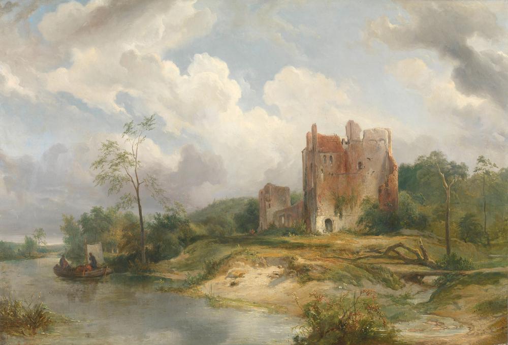 River Landscape with Ruin à 