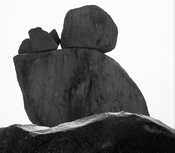 Rocks at Idar (b/w photo)  à 