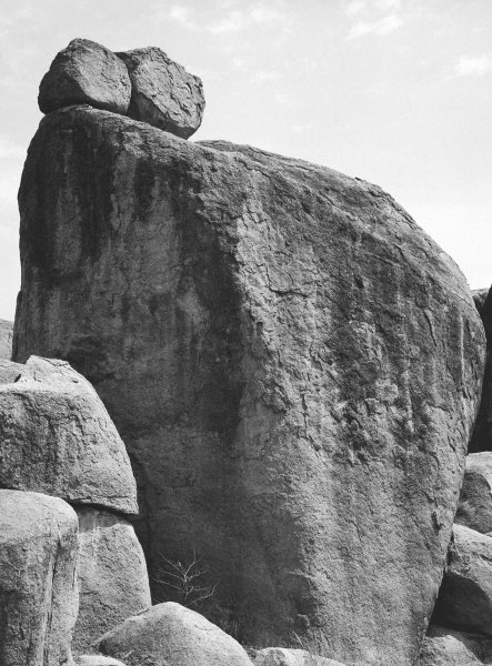 Rocks at Idar (b/w photo)  à 