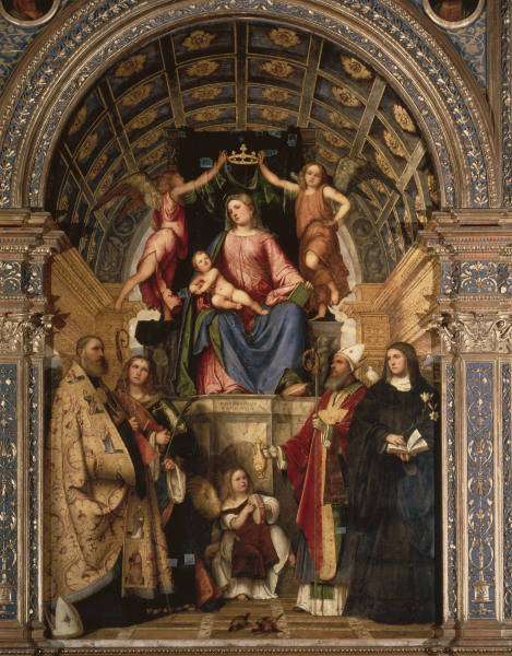 Romanino, Vierge a l''Enfant et saints... à 