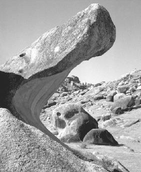 Rocks at Idar (b/w photo) 