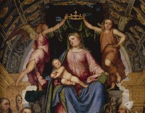 Romanino, La Vierge a l''Enfant, Detail