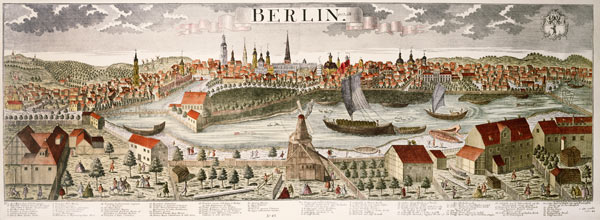 View of Berlin a. Spree , Engraving à 