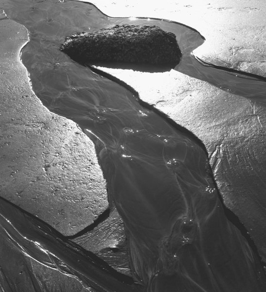 Sand, Porbandar (b/w photo)  à 