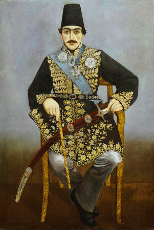 Seated Portrait Of Nasir Al-Din Shah à 