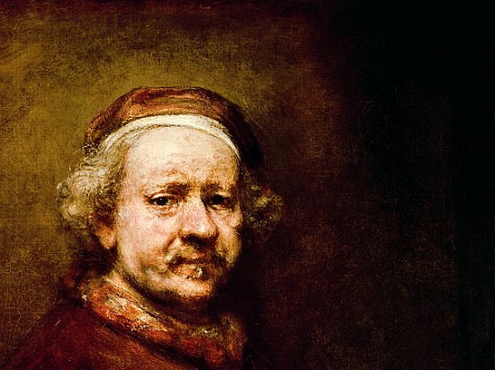 Self Portrait in at the Age of 63, 1669 (detail of 3739) à 