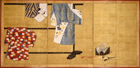 Six-Leaf Screen, Painted In Sumi à 
