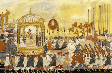 State Procession Of Raja Tulsaji Of Tanjore à 