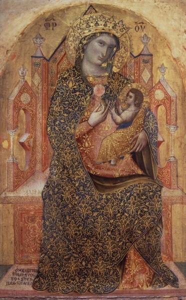 Vierge en Majeste / Peint. de Veneziano à 