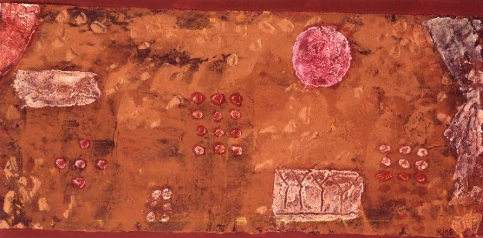 Still Life with Casket, 1931 (no 49) (wax paint and oil on paper on cardboard)  à 