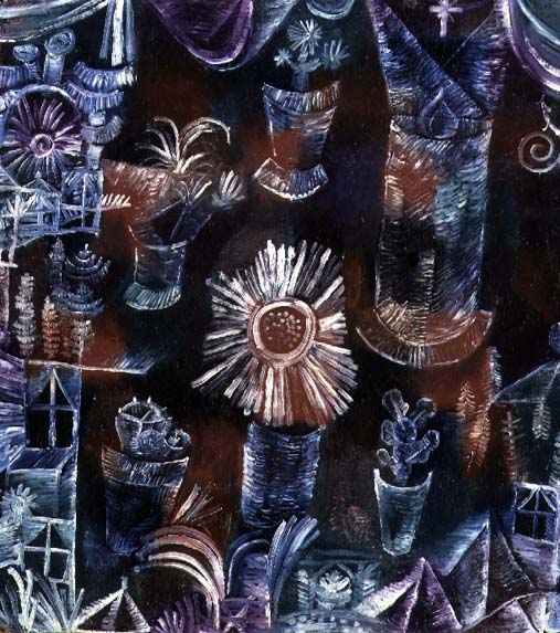 Still Life with Thistle Bloom, 1919 (no 104) (oil on cardboard)  à 