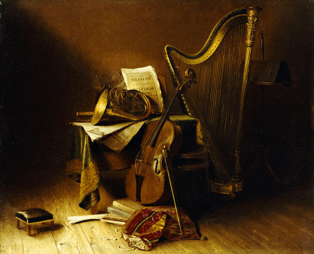 Still Life With Musical Instruments à 