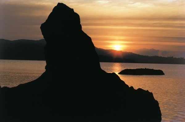 Sunset at Chiriya Tapu southernmost tip of south Andaman (photo)  à 