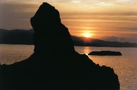 Sunset at Chiriya Tapu southernmost tip of south Andaman (photo) 