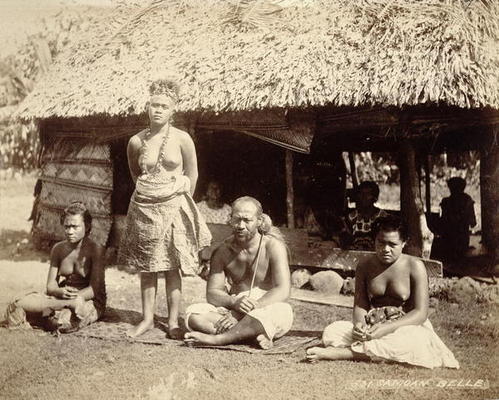 Samoan Belle, 1890s (sepia photo) à 