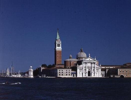 San Giorgio Maggiore, on the Island of San Giorgio Maggiore, Venice, designed by Andrea Palladio (15 à 