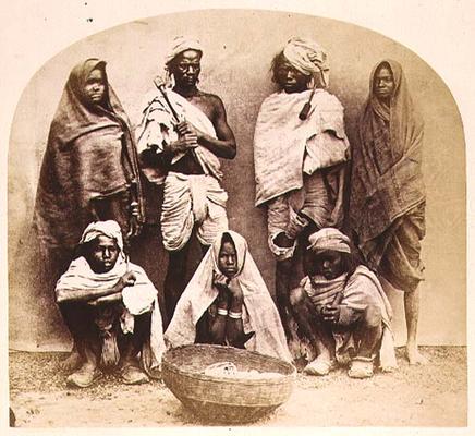 Saonras, an Aboriginal Tribe from Saugor, Central India, no. 355 from 'Faces of India', pub. 1872 (s à 