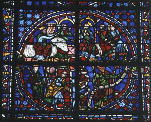 Scenes from the Life of Joseph, including a self portrait of the artist Clement of Chartres, c.1225- à 