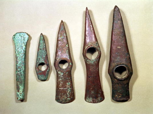 Shafthole axes, from Hungary, Bronze Age (copper) à 